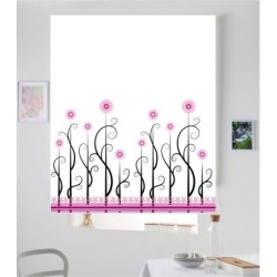 Estores Estampado Juveniles Flores 002