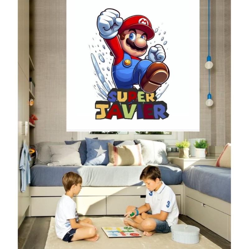Estores Infantiles Personalizados Niño Super Mario 001- Estores Infantiles niño dibujos Super Mario Estores Infantiles Personalizados Niño Super Mario 001- Estores Infantiles niño dibujos Super Mario