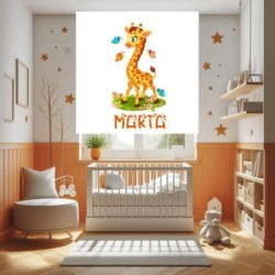Estores Infantiles Niña Personalizados Jirafa 001- Estores enrollables Infantiles Niña Animales Jirafa