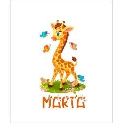  Estores Infantiles Niña Personalizados Jirafa 001- Estores enrollables Infantiles Niña Animales Jirafa