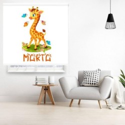  Estores Infantiles Niña Personalizados Jirafa 001- Estores enrollables Infantiles Niña Animales Jirafa