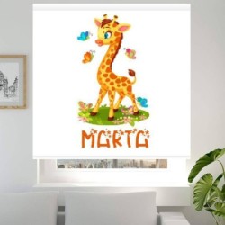  Estores Infantiles Niña Personalizados Jirafa 001- Estores enrollables Infantiles Niña Animales Jirafa