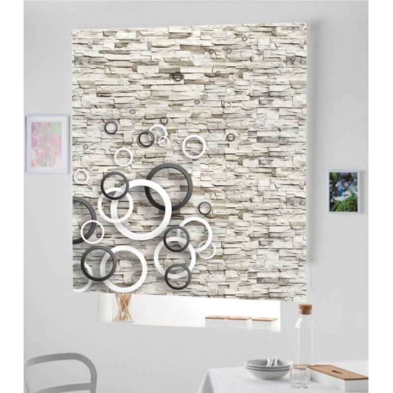 Estores Decorativo Baño 3D-009