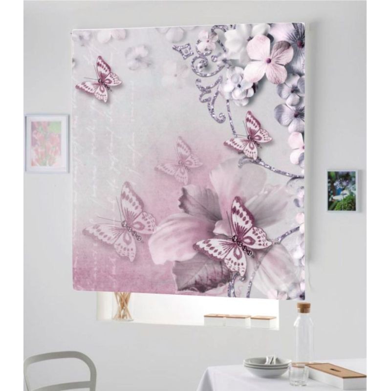 Estores Estampado Flores 3D-010 Estores Estampado Flores 3D-010