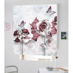 Estores Estampado Flores 3D-013