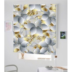 Estores Estampado Flores 3D-017