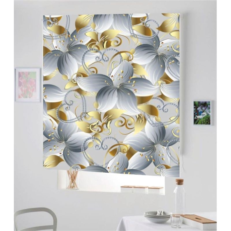 Estores Estampado Flores 3D-017 Estores Estampado Flores 3D-017