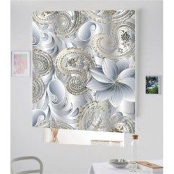 Estores Estampado Flores 3D-020