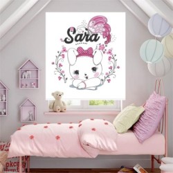 Estores Infantiles Niña Personalizados - Estores infantiles Animales Gatita- 009