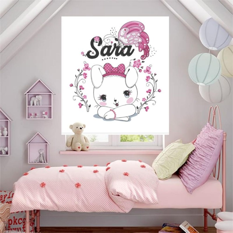 Estores Infantiles Niña Personalizados - Estores infantiles Animales Gatita- 009 Estores Infantiles Niña Personalizados - Estores infantiles Animales Gatita- 009