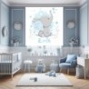  Estores Infantiles Niño Personalizados Elefante Erik - Estores Infantiles Bebe - Estores Infantiles Niño Azul Animales