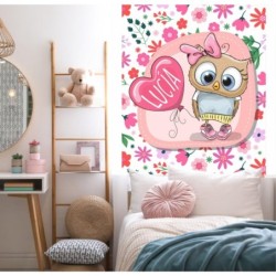 Estores Infantiles Personalizados Buho 002- Estores infantiles Niña Animales