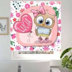  Estores Infantiles Personalizados Buho 002- Estores infantiles Niña Animales