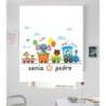  Estores Infantiles Personalizados Tren 001. Unisex- Estores habitación compartida.