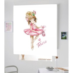  Estores Infantiles Personalizados Bailarina 015- Estores Infantiles Niña Dibujo Bailarina