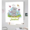  Estores Infantiles Personalizados Bebe Hipo 02- Estores infantiles niño- Estor Infantil dibujo Hipopotamo