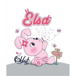  Estores Infantiles Personalizados Niña Rabbit- Estores Infantiles Niña-