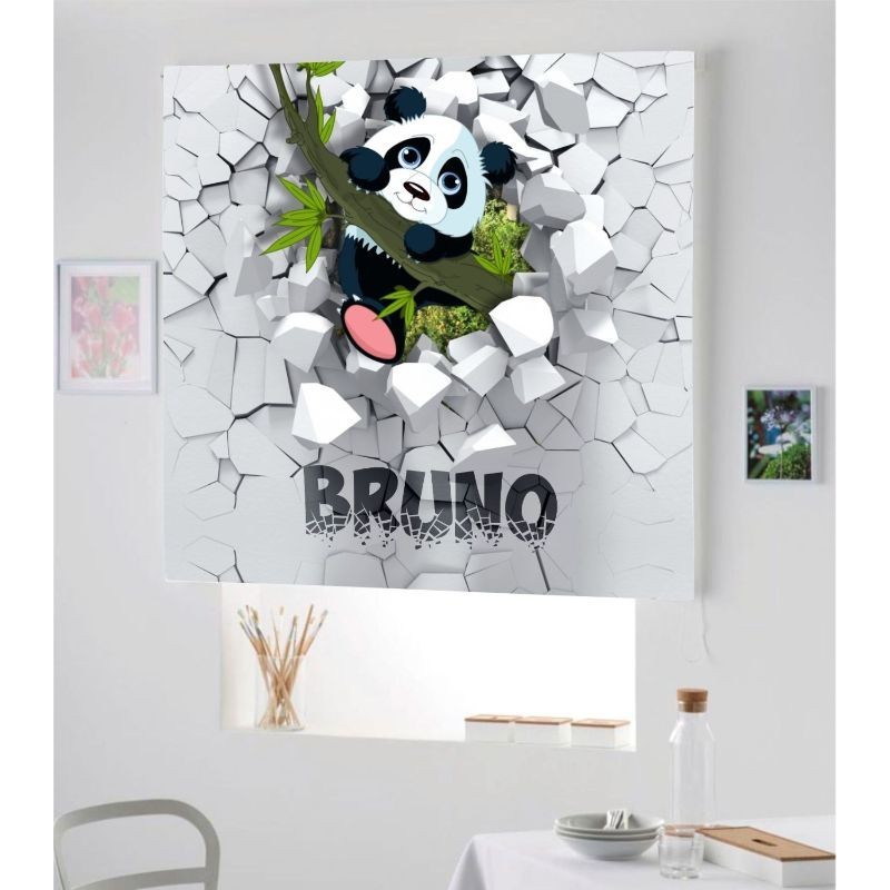 Estores Infantiles Personalizados Animales Panda- R05 Estores Infantiles Personalizados Animales Panda- R05