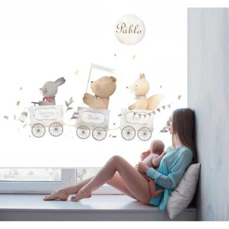 Estores Infantiles Niño Personalizados Bebe Tren 003