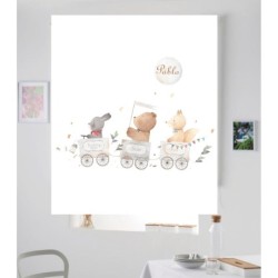  Estores Infantiles Niño Personalizados Bebe Tren 003