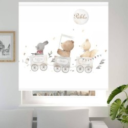  Estores Infantiles Niño Personalizados Bebe Tren 003