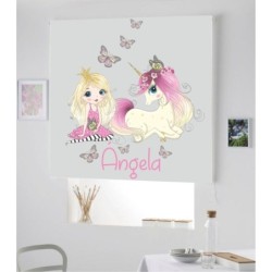  Estores Infantiles Personalizados Princesa Unicornio