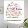  Estores Infantiles Personalizados Niña Jirafa 01- Estores Infantiles Niña- Estores Infantiles Cuarto Bebe Rosa