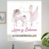  Estores Infantiles Niña Personalizados Bailarina y Unicornio - Estores Infantiles Unicornio- Estores Infantiles habitacion niña