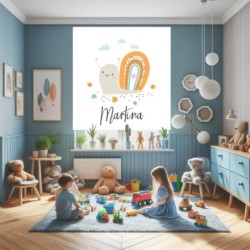  Estores Infantiles Personalizados Caracol- Estores Infantiles Unisex- Estor Infantil Dibujo Caracol-