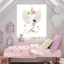 Estores Infantiles Personalizados Elefante Unicornio 02