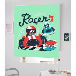  Estores Infantiles Personalizados Racer- Estores infantiles niño dibujo Coches Racing