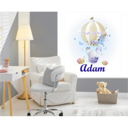Estores Infantiles Personalizados Globo Niño- Estor infantil Niño Animales- Estor Infantil Cuarto Bebe