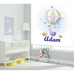  Estores Infantiles Personalizados Globo Niño- Estor infantil Niño Animales- Estor Infantil Cuarto Bebe