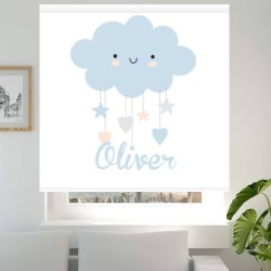  Estores Infantiles Personalizados Niños Nubes 004