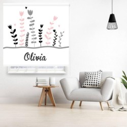  Estores Juveniles Personalizados Estampados Floral 003- Estores Juveniles chicas- Estores estampado Habitación Juvenil Chicas-