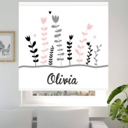  Estores Juveniles Personalizados Estampados Floral 003- Estores Juveniles chicas- Estores estampado Habitación Juvenil Chicas-