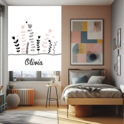  Estores Juveniles Personalizados Estampados Floral 003- Estores Juveniles chicas- Estores estampado Habitación Juvenil Chicas-