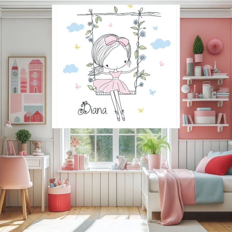 Estores Infantiles Niña Personalizados Iroa Columpio-- Estores infantiles Baratos- Estores habitación infantil para chicas- Estores Infantiles Niña Personalizados Iroa Columpio-- Estores infantiles Baratos- Estores habitación infantil para chicas-