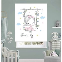  Estores Infantiles Niña Personalizados Iroa Columpio-- Estores infantiles Baratos- Estores habitación infantil para chicas-