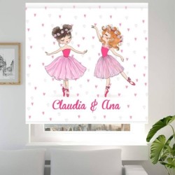 Estores Infantiles Personalizados Bailarinas Hermanas