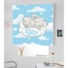  Estores Infantiles Personalizados Elefante Bebe Azul- Estor infantil niño bebe- Estores infantiles animales dibujo elefante.