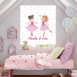  Estores Infantiles Personalizados Bailarinas Hermanas