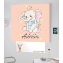  Estores Infantiles Personalizados Elefante Niño 002- Estores Infantiles Niño-