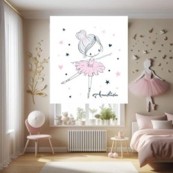 Estores Infantiles Personalizados Iroa Bailarina 006- Estor Infantil Niña- Estores Habitacion infantil Niña dibujo Bailarina