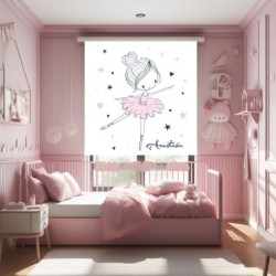  Estores Infantiles Personalizados Iroa Bailarina 006- Estor Infantil Niña- Estores Habitacion infantil Niña dibujo Bailarina