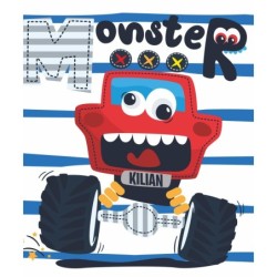  Estores Infantiles Personalizados Coches Monster- Estores Infantiles niño- Estor Infantil dibujo Coche Monster