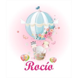  Estores Infantiles Personalizados Niña Globo- Estor Infantil niña Rosa Animales