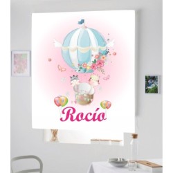  Estores Infantiles Personalizados Niña Globo- Estor Infantil niña Rosa Animales
