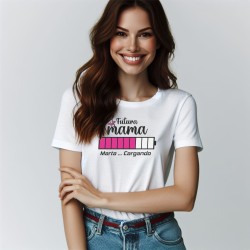 Camiseta Mamá Loading Personalizada | Regalo Día de la Madre para Mamás Primerizas