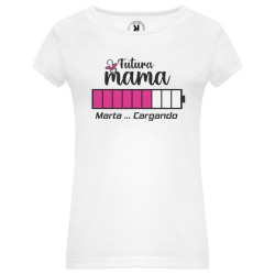Camiseta Mamá Loading Personalizada | Regalo Día de la Madre para Mamás Primerizas